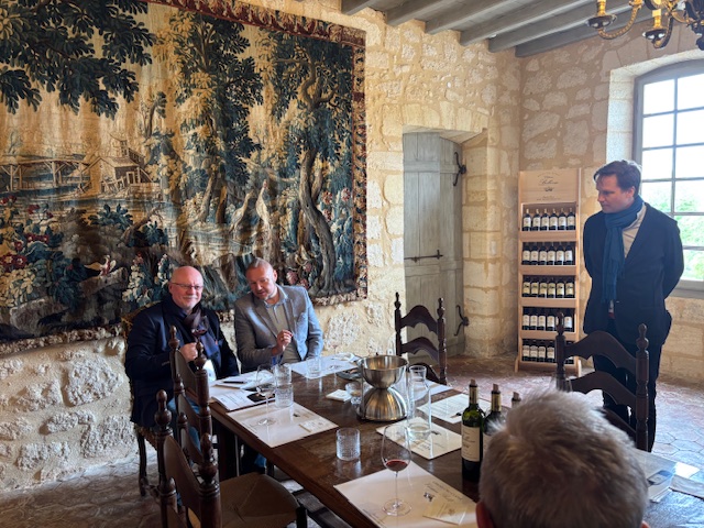 Axel Pradel de Lavaux Chateau Bellevue En Primeur 2024 tasting